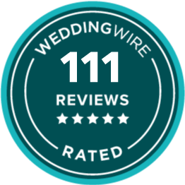 WeddingWire Rated - 111 Reviews